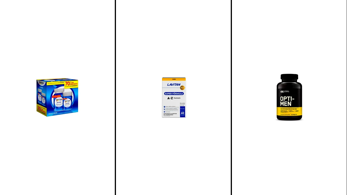 Melhor vitamina de A a Z masculina: as 5 melhores em 2026