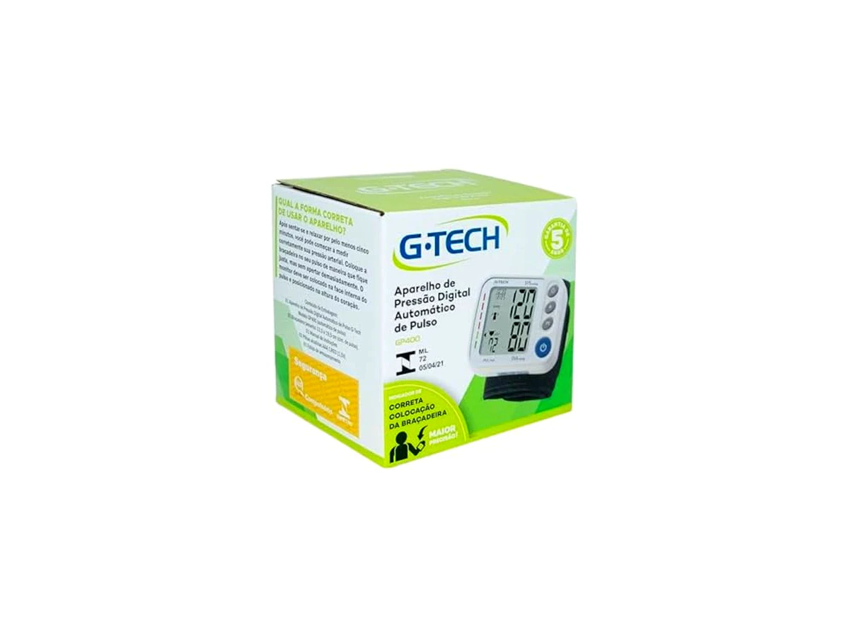 G-Tech Aparelho de pressão digital de pulso GP400