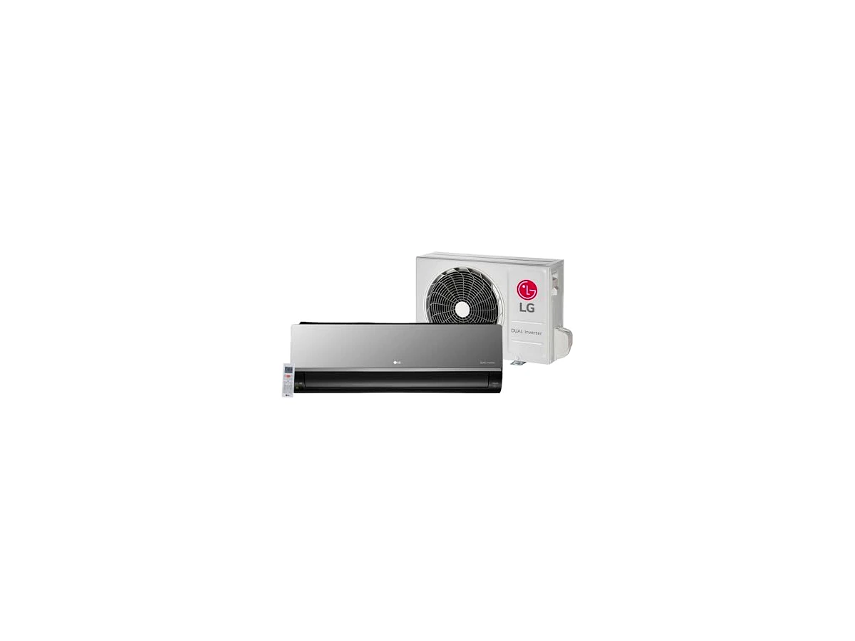 Ar-Condicionado Split HW Inverter LG Dual Inverter Voice Artcool UV Nano 12.000 BTUs Frio 220V S4-Q12JARPA