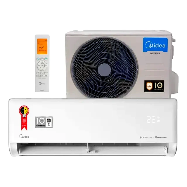 teste Ar-condicionado Split Springer Midea Inverter 12.000 BTUs Frio AI Ecomaster 42EZVCA12M5 38EZVCA12M5