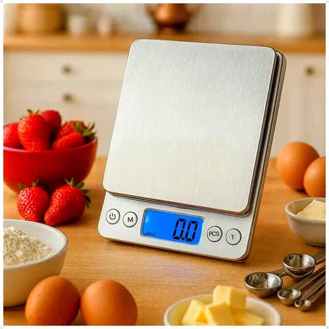 teste Balança de Cozinha 3kg 0,1g