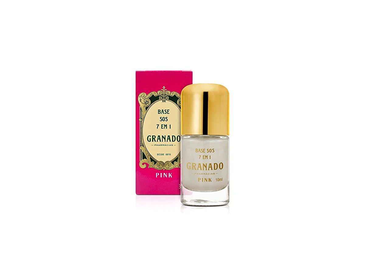 Base Fortalecedora SOS Unhas Granado Pink Tratamento Intenso com Cálcio, Vitamina E e Pantenol