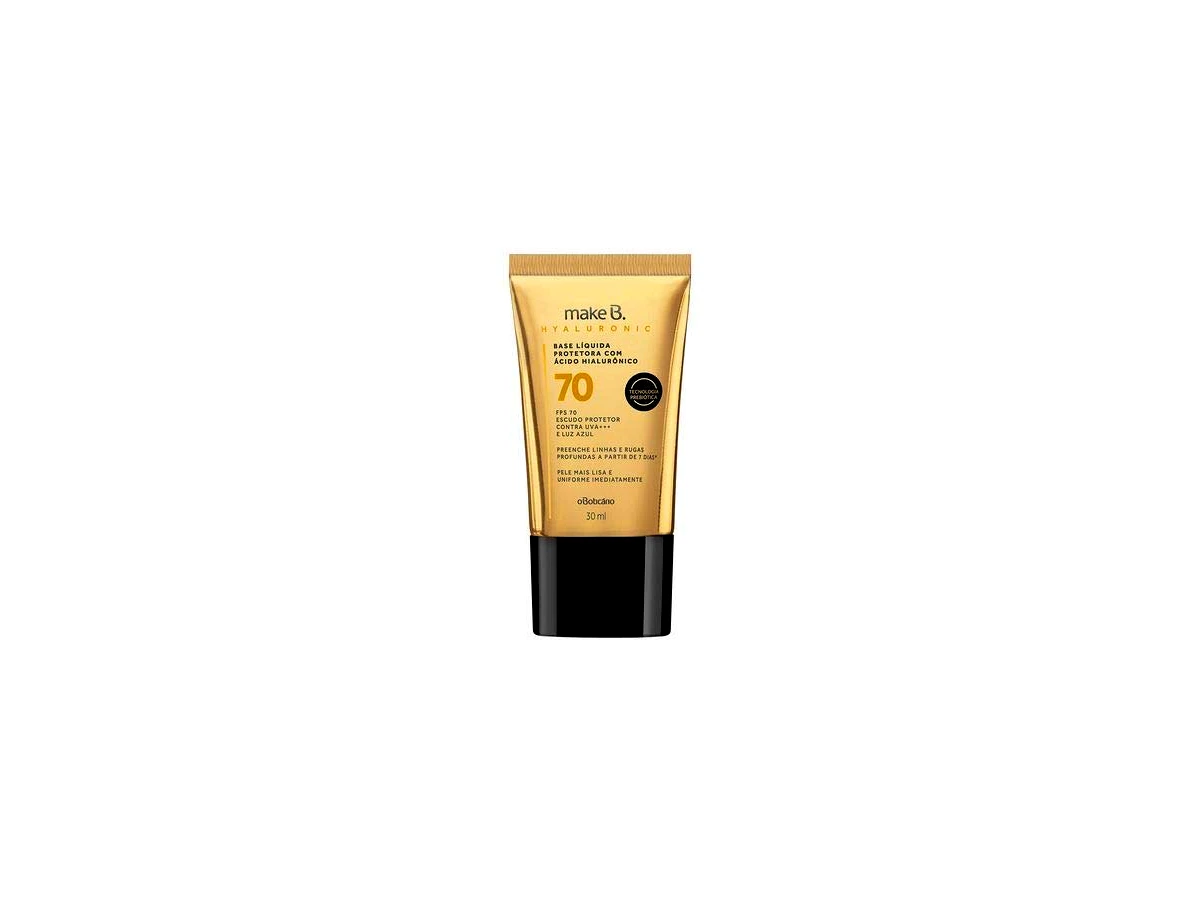 Make B. O Boticário Base Líquida Protetora Hyaluronic FPS 70