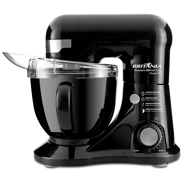 teste Batedeira Planetária Britânia 700W 4,5L BBP760P