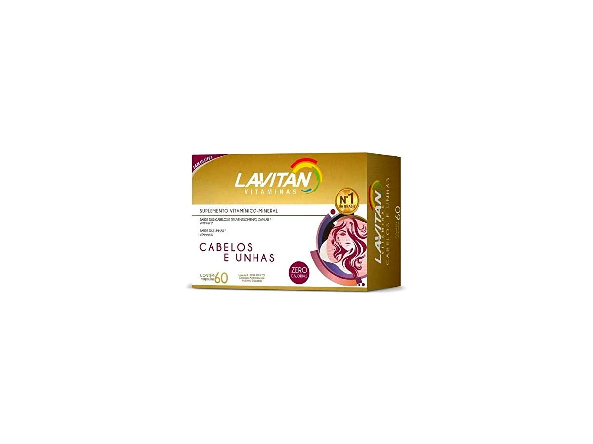 Lavitan Mais Hair Cabelos e Unhas Cimed Suplemento Vitamínico 60 Cápsulas