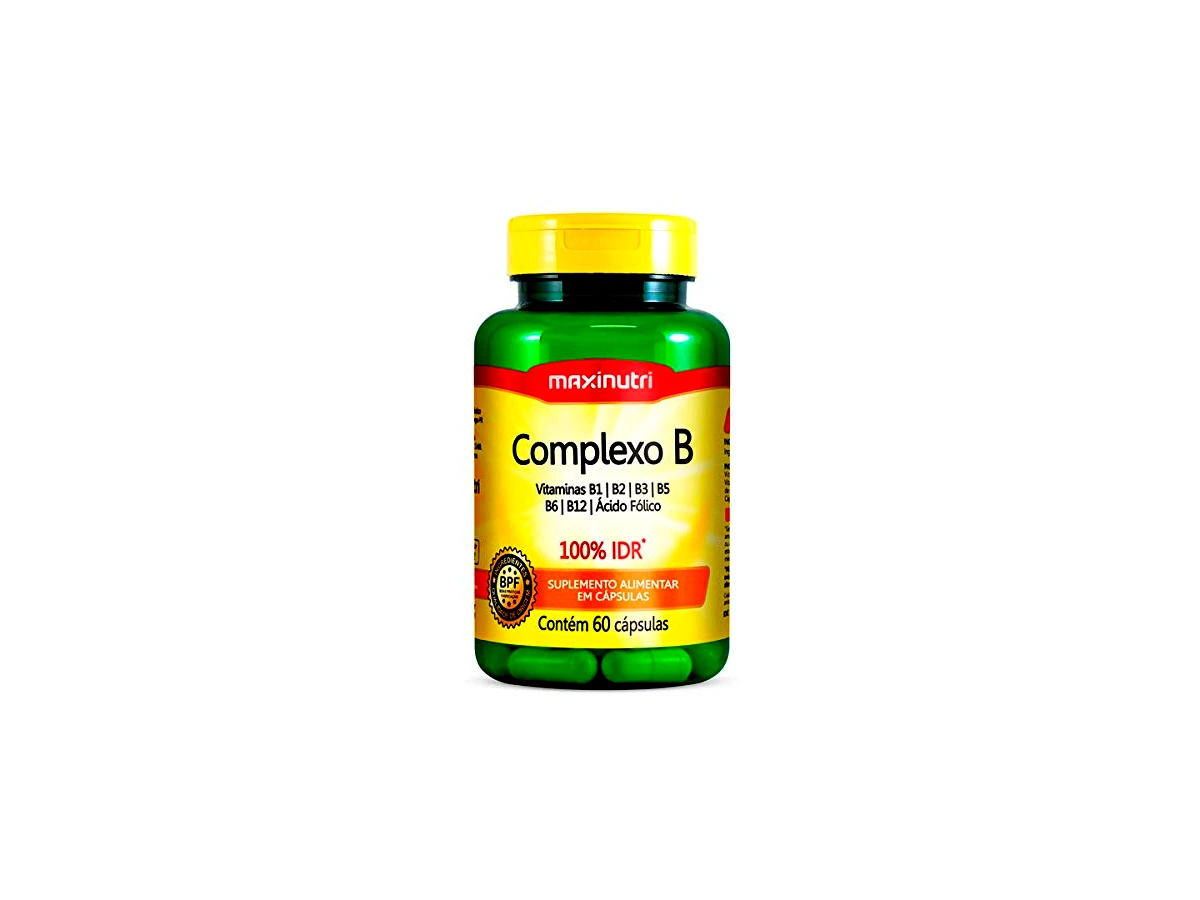 Biotina 2mg + Vitaminas do Complexo B 60 Cápsulas - Maxinutri