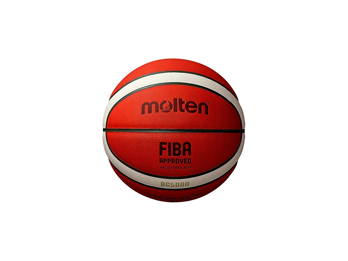 Molten B7G5000 FIBA Official Game Ball em Couro Genuíno Tamanho 7