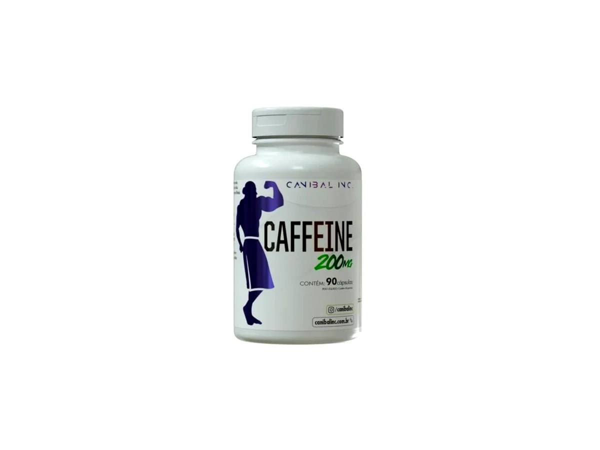 Cafeína 200mg (90 cápsulas) - Canibal Inc