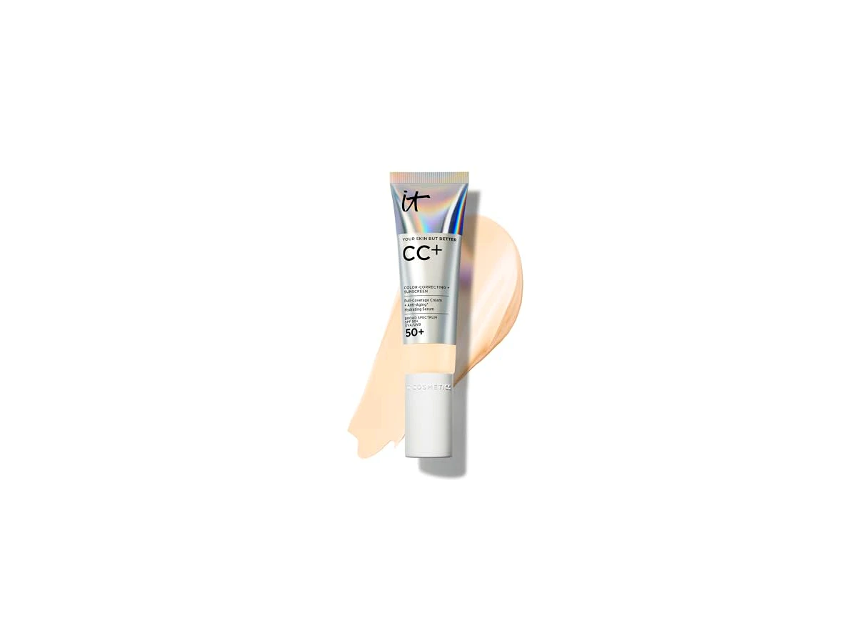 IT Cosmetics Your Skin But Better CC+ Cream with SPF 50+ Color Correcting Full Coverage Cream + Anti-Aging Hydrating Serum