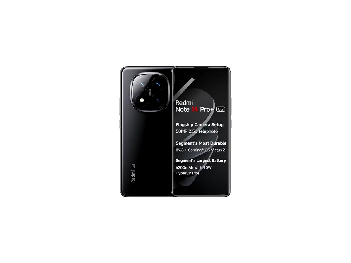 Smartphone Xiaomi Redmi Note 14 Pro+ Plus 5G Preto 8GB RAM 256GB ROM NFC Modelo 24115RA8EG