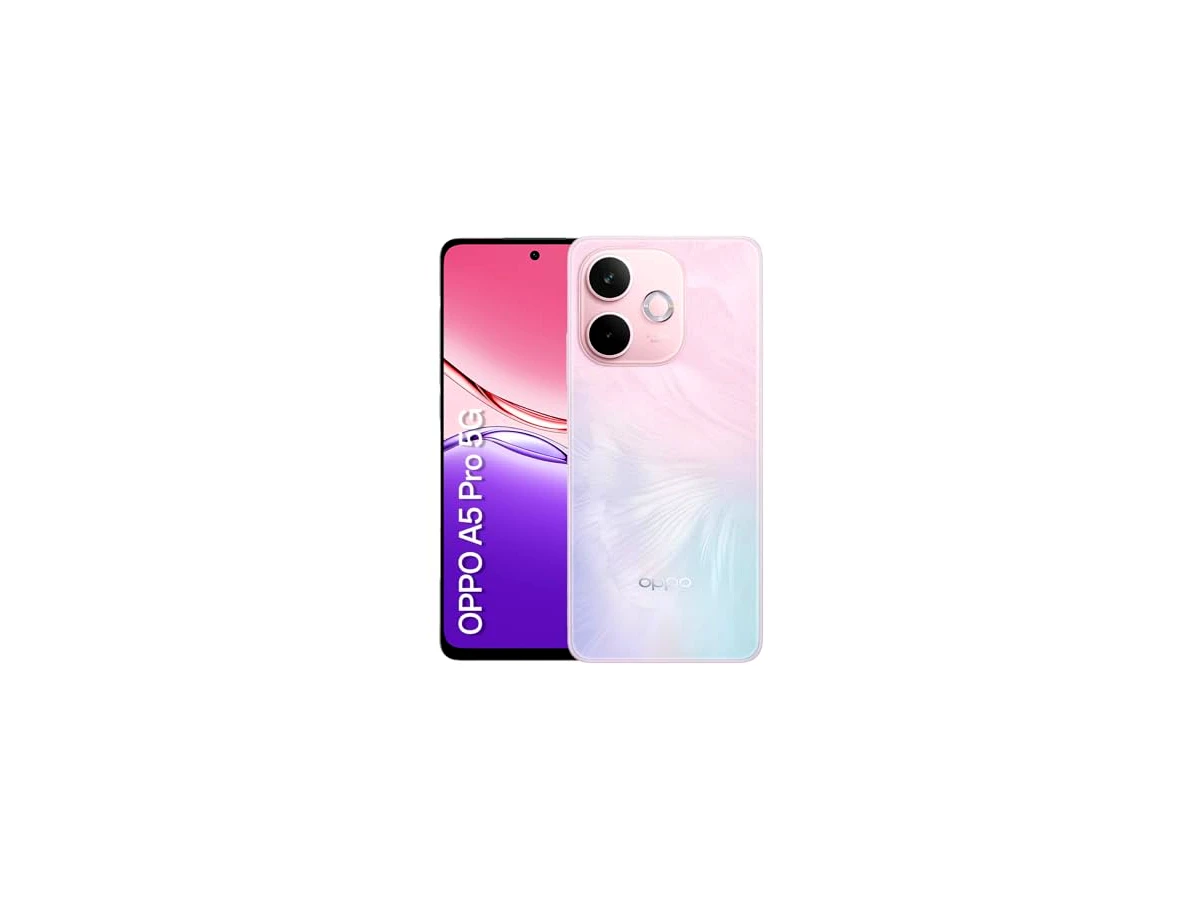 Smartphone OPPO A5 Pro 5G 256GB 8GB Ram IP69 50MP AI Câmera Bateria 5800mAh NFC Rosa Pastel