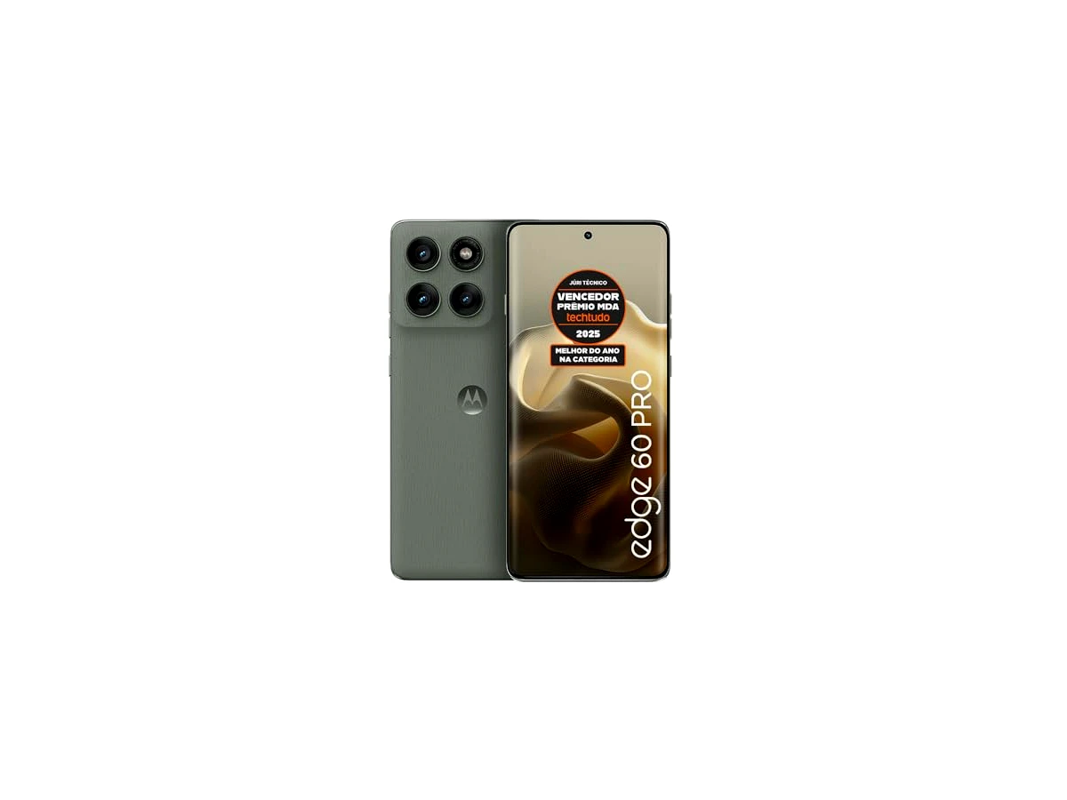 Smartphone Motorola Edge 60 Pro 5G - 512GB 24GB (12GB RAM+12GB Ram Boost) Tela Quad-Curve moto AI 50MP Sony Camera ultrarresistencia militar IP68 + IP69 - Cinza