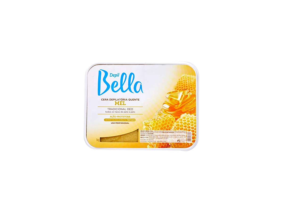 Cera Depilatória Quente em Barra Depil Bella Mel com Extrato de Favos 1kg