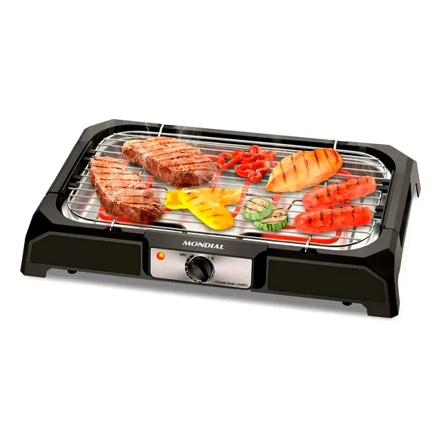 teste Churrasqueira Elétrica Mondial Grand Steak & Grill CH-05