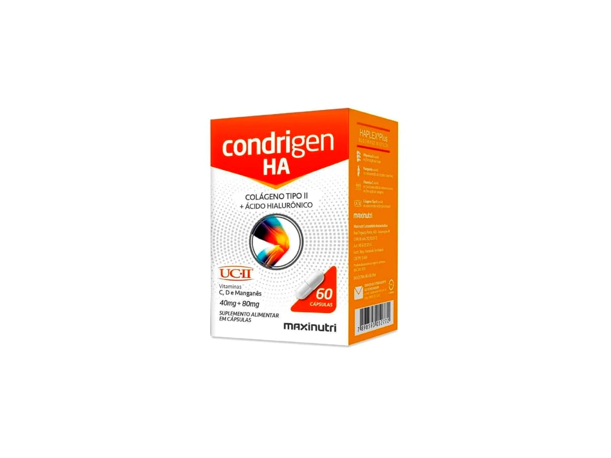 Condrigen HA Colágeno Tipo II com Ácido Hialurônico 60 Cápsulas - Maxinutri
