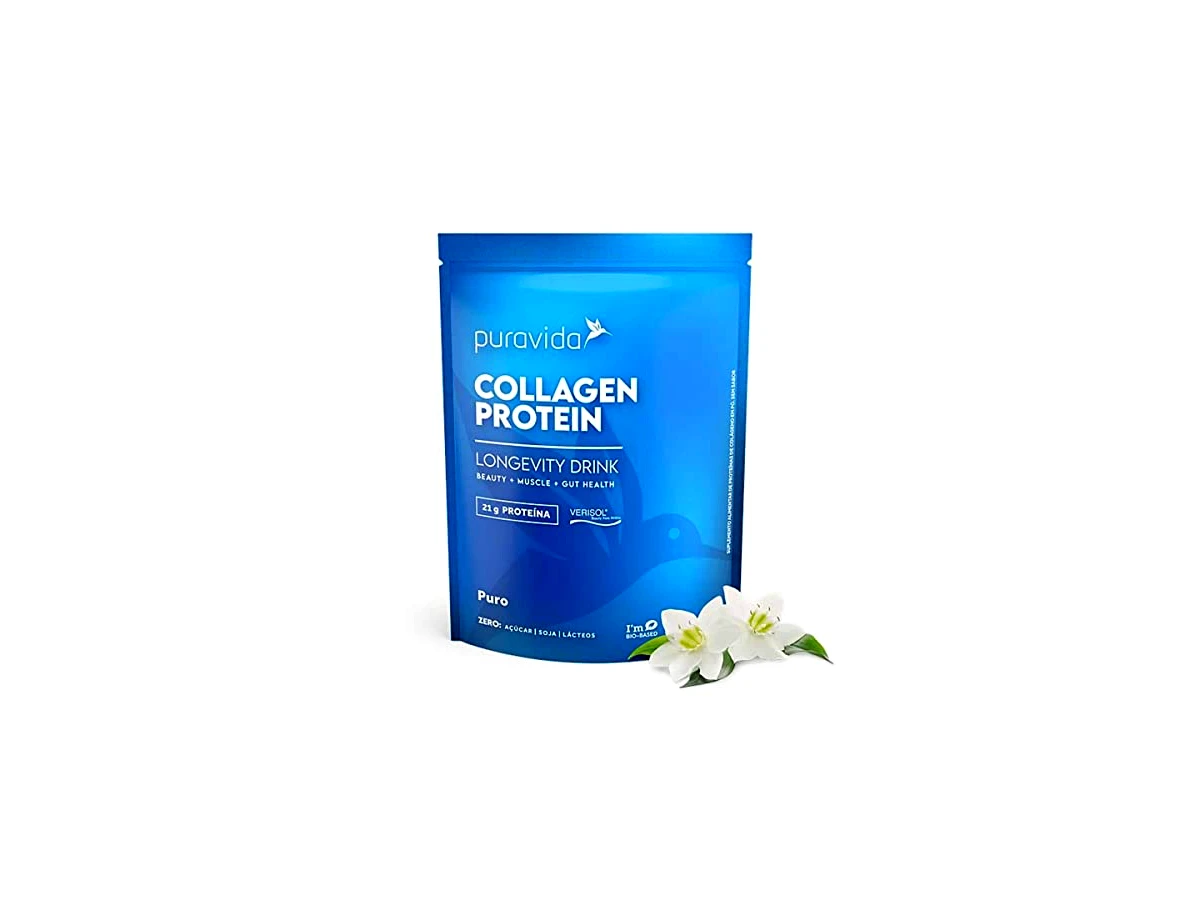 Puravida Collagen Protein 100% Hidrolisado Sabor Neutro - Pote 450g