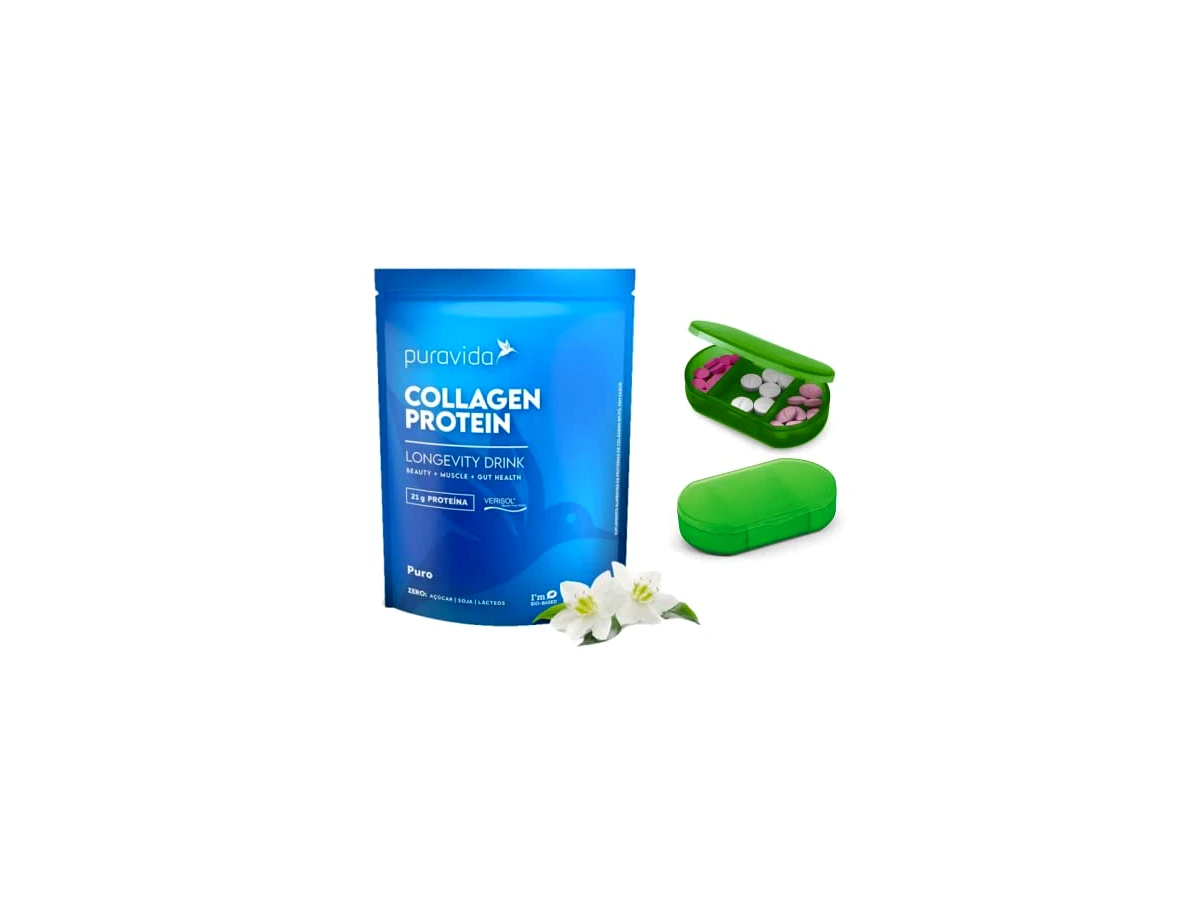 Collagen Premium Verisol com Ácido Hialurônico Sabor Neutro 250g - Puravida