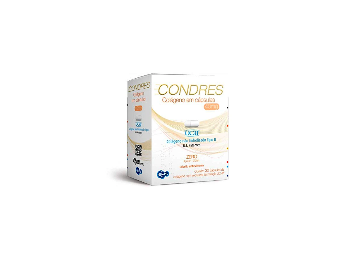 Condres Colágeno Não Hidrolisado Tipo II 40mg 30 Cápsulas - EMS