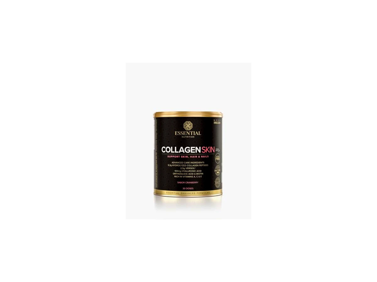 Essential Nutrition Collagen Skin Peptídeos de Colágeno com Verisol Sabor Cranberry (Lata 330g)