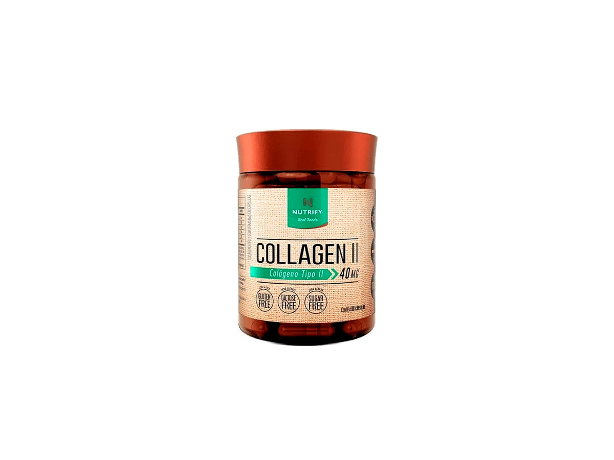 Collagen Tipo II UC-II + Vitaminas C, D3, E e B1 Nutrify 60 Cápsulas