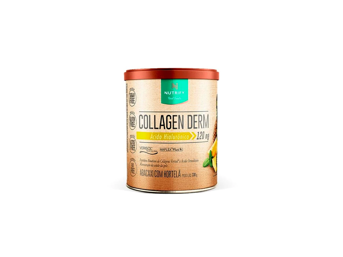 Nutrify Collagen Derm Verisol com Ácido Hialurônico Sabor Abacaxi com Hortelã (330g)
