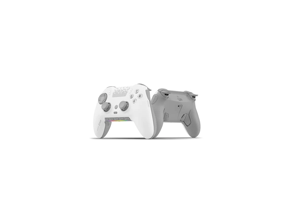 SCUF ENVISION PRO Wireless PC Gaming Controller - Five Remappable G-Keys - Remappable Back Paddles - Instant Triggers - iCUE Compatible - White
