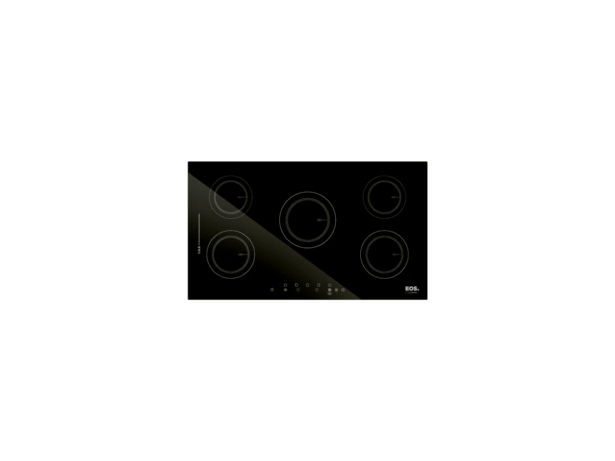 Cooktop de Indução Cinco Bocas EOS 90cm Preto 9500W 220V