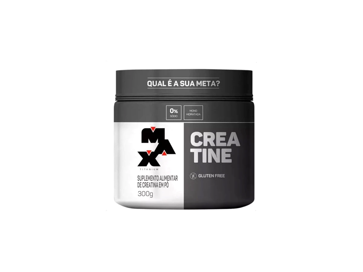 Creatina Pura Monohidratada Refil Sem Sabor - Max Titanium (300g)