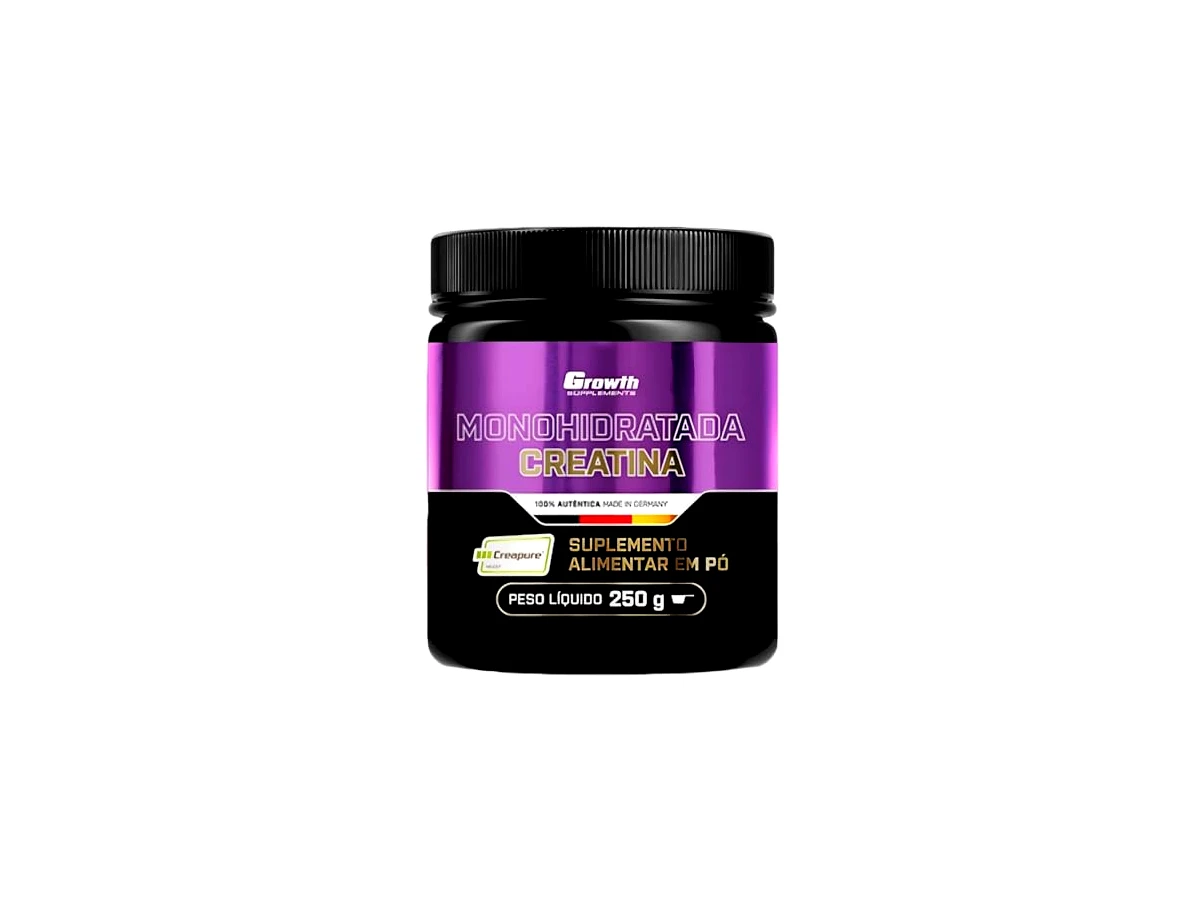 Creatina Growth Supplements Monohidratada com Selo Creapure Pote - 250g