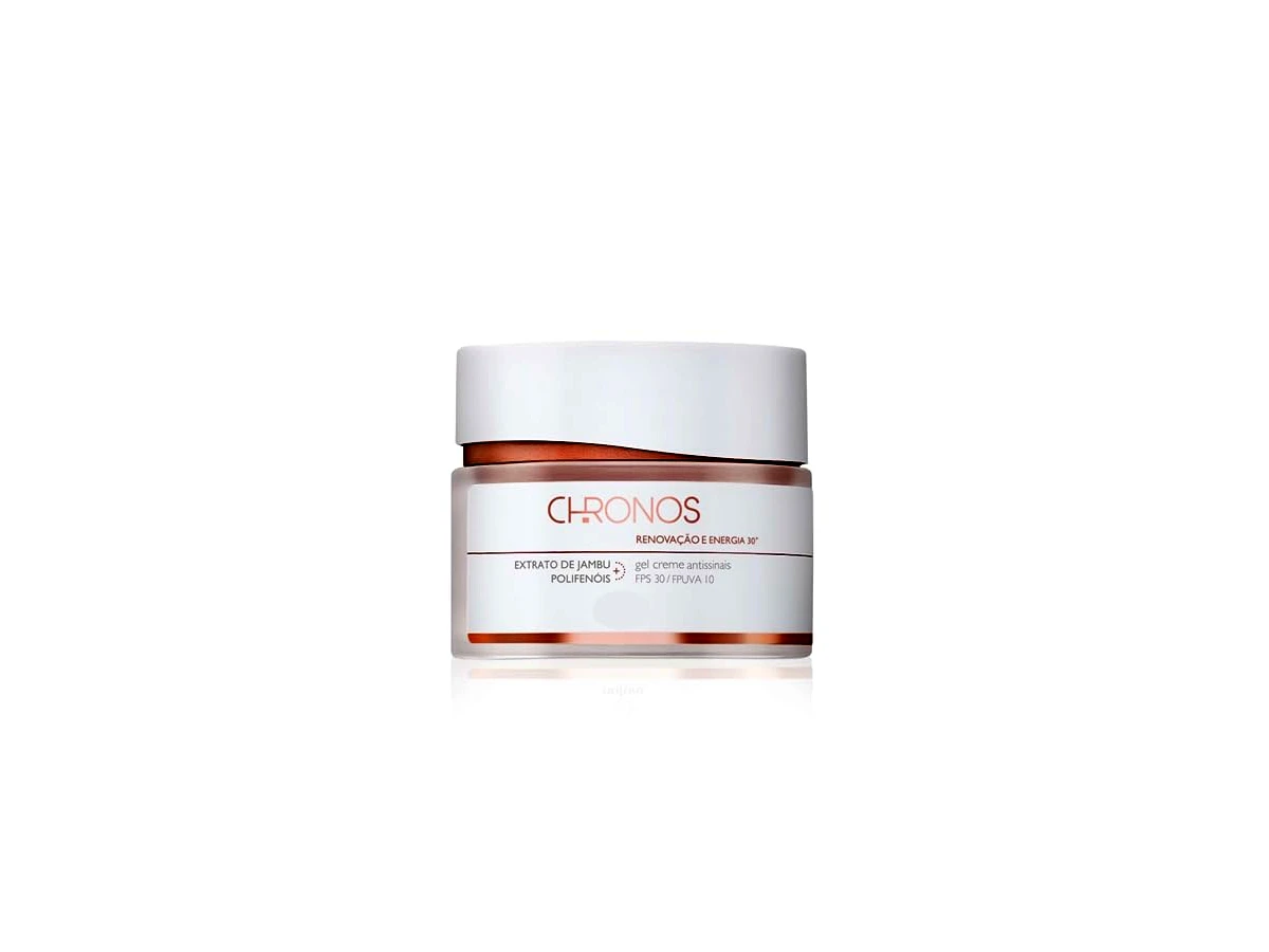 Creme Antissinais Dia Renovação e Energia 30+ Natura Chronos FPS 30 40g