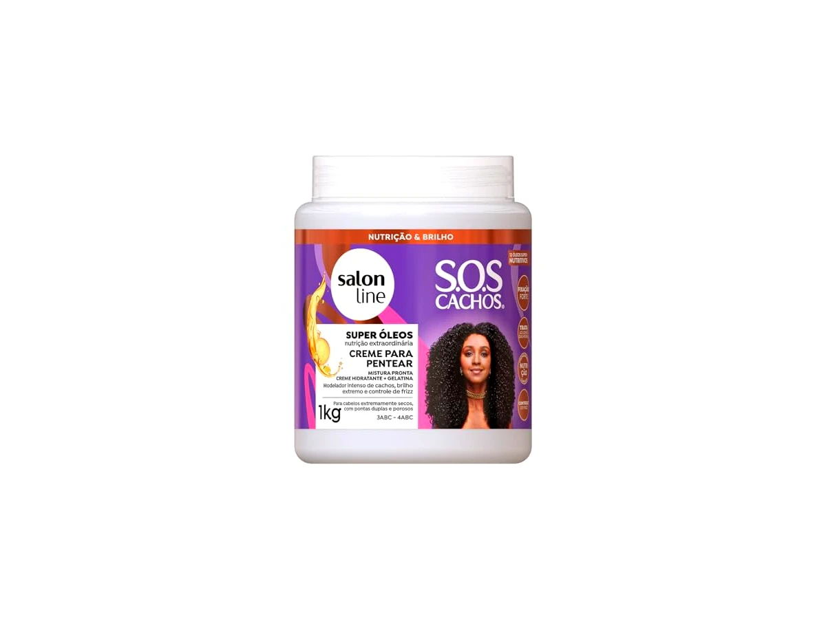 Creme para Pentear Salon Line S.O.S Hidratação Cachos e Crespos Cheios de Curvas 1Kg