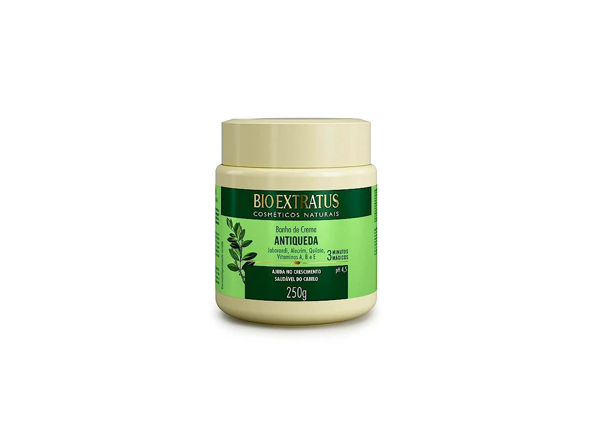 Banho de Creme Bio Extratus Antiqueda Jaborandi, Alecrim e Quilaia 250g