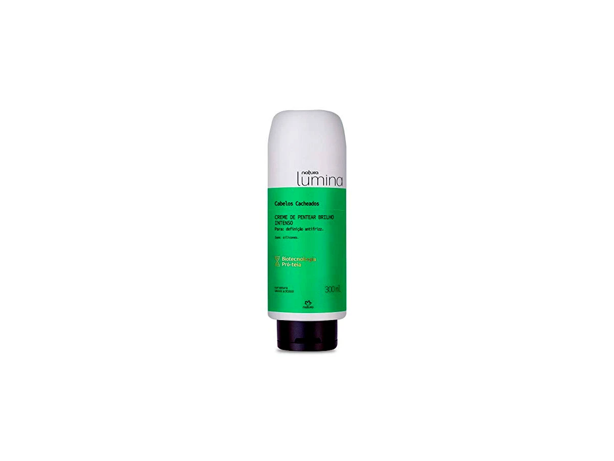 Natura Lumina Creme de Pentear Brilho Intenso para Cabelos Cacheados 300ml