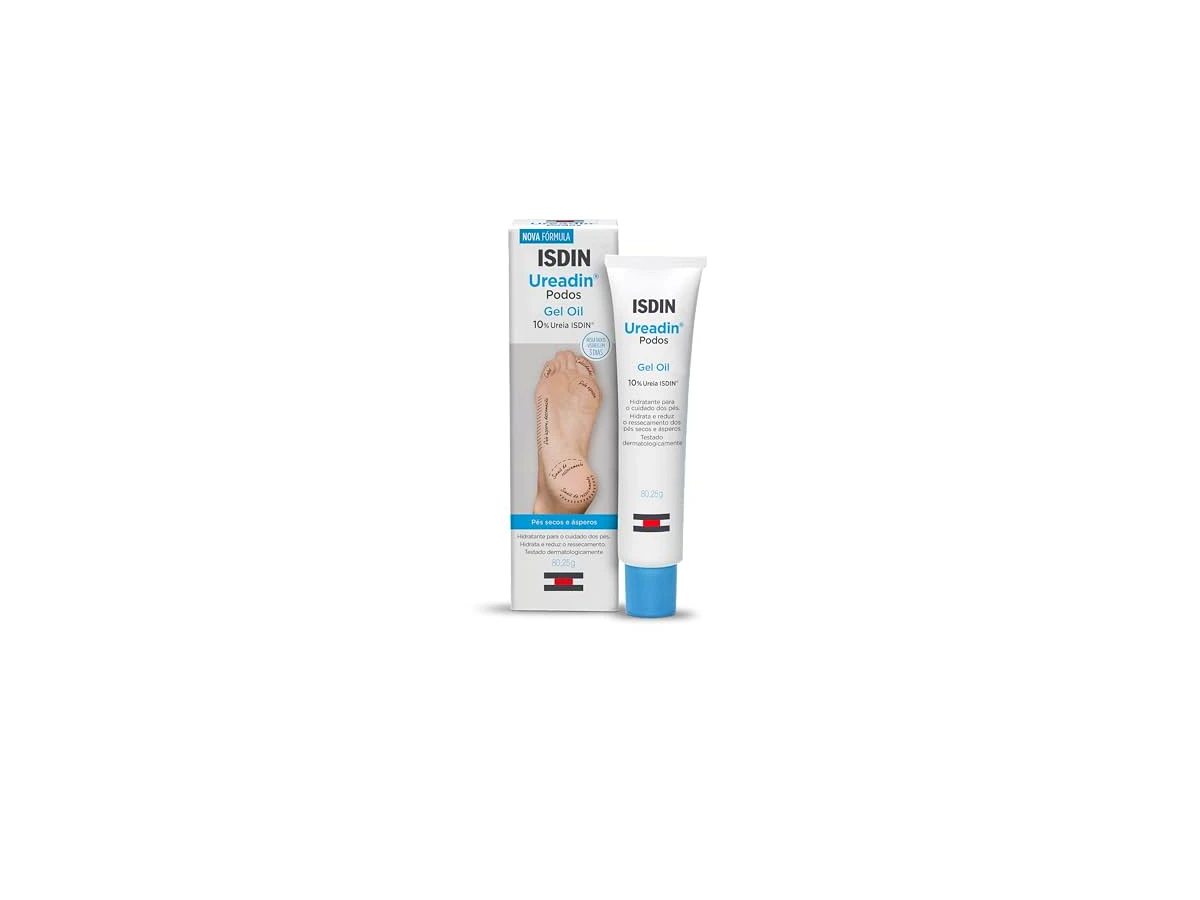 ISDIN Uradin Podos Gel Oil Hidratante Reparador para Pés Secos e Rachados 10% Ureia