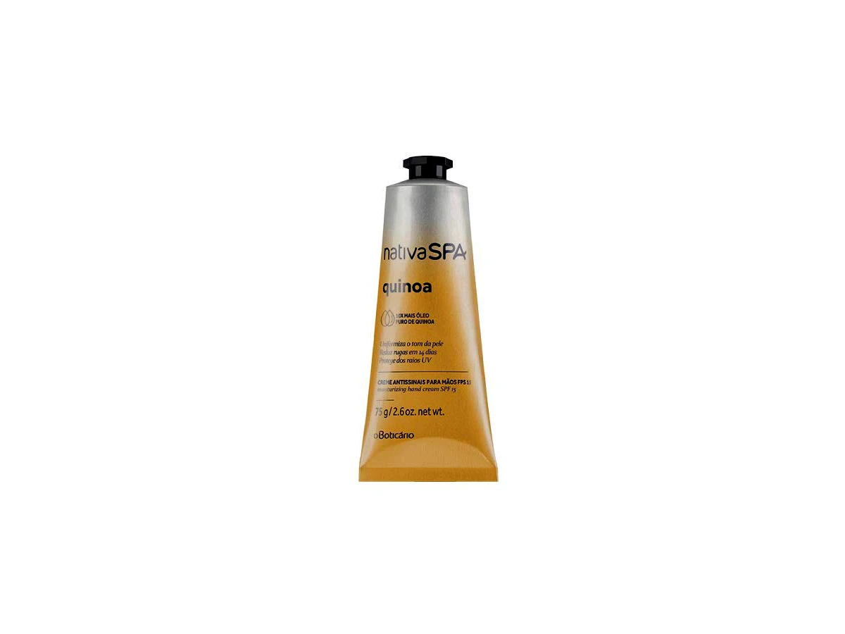 Nativa Spa Creme Antissinais Para Mãos Fps 15 Quinoa, 75 G