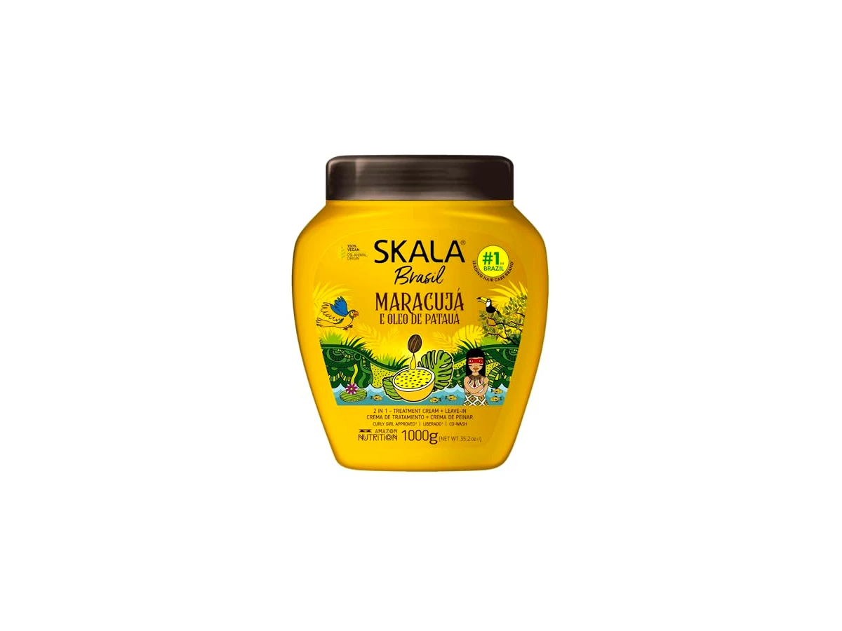Creme de Tratamento 2 em 1 Skala Brasil Nutrição Tropical Maracujá e Óleo de Patauá 1000g