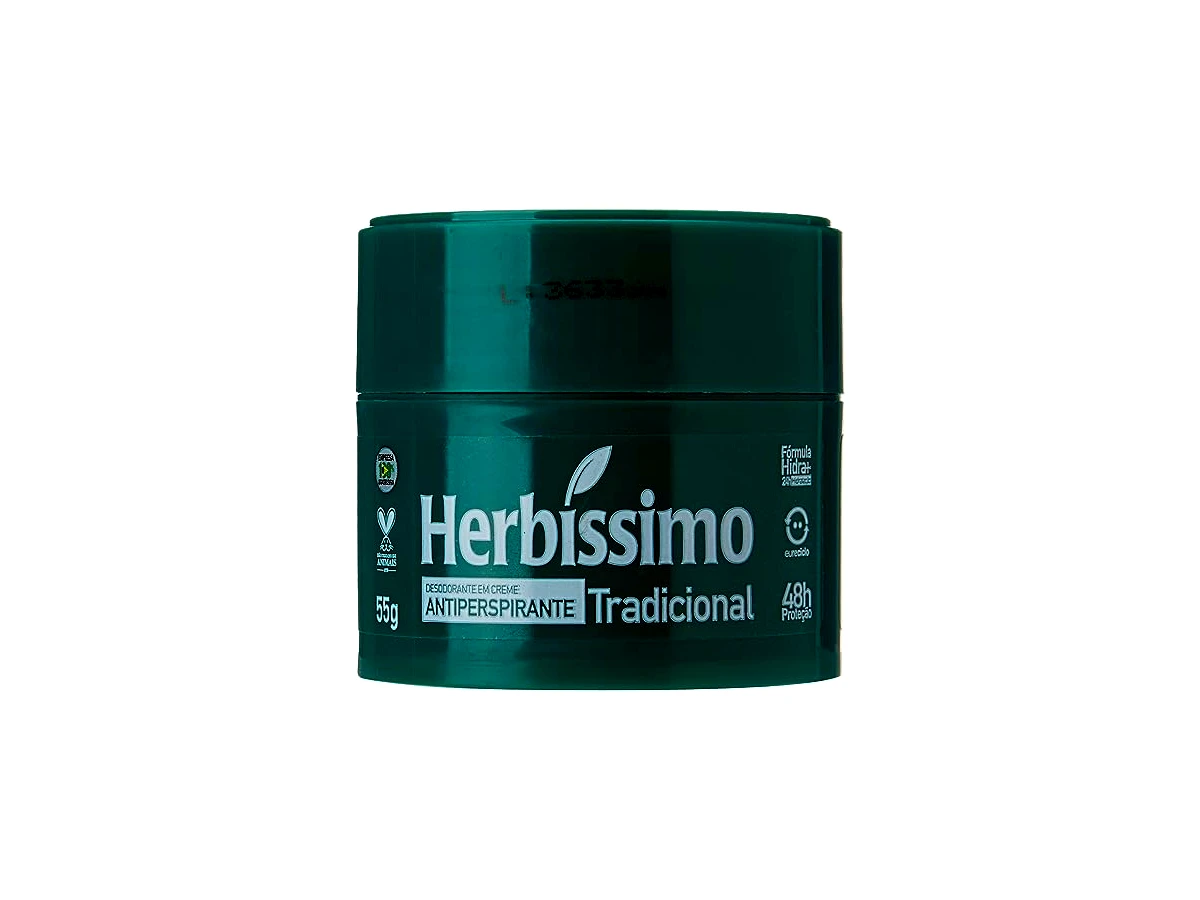 Creme Desodorante Antitranspirante Herbíssimo Tradicional 55g