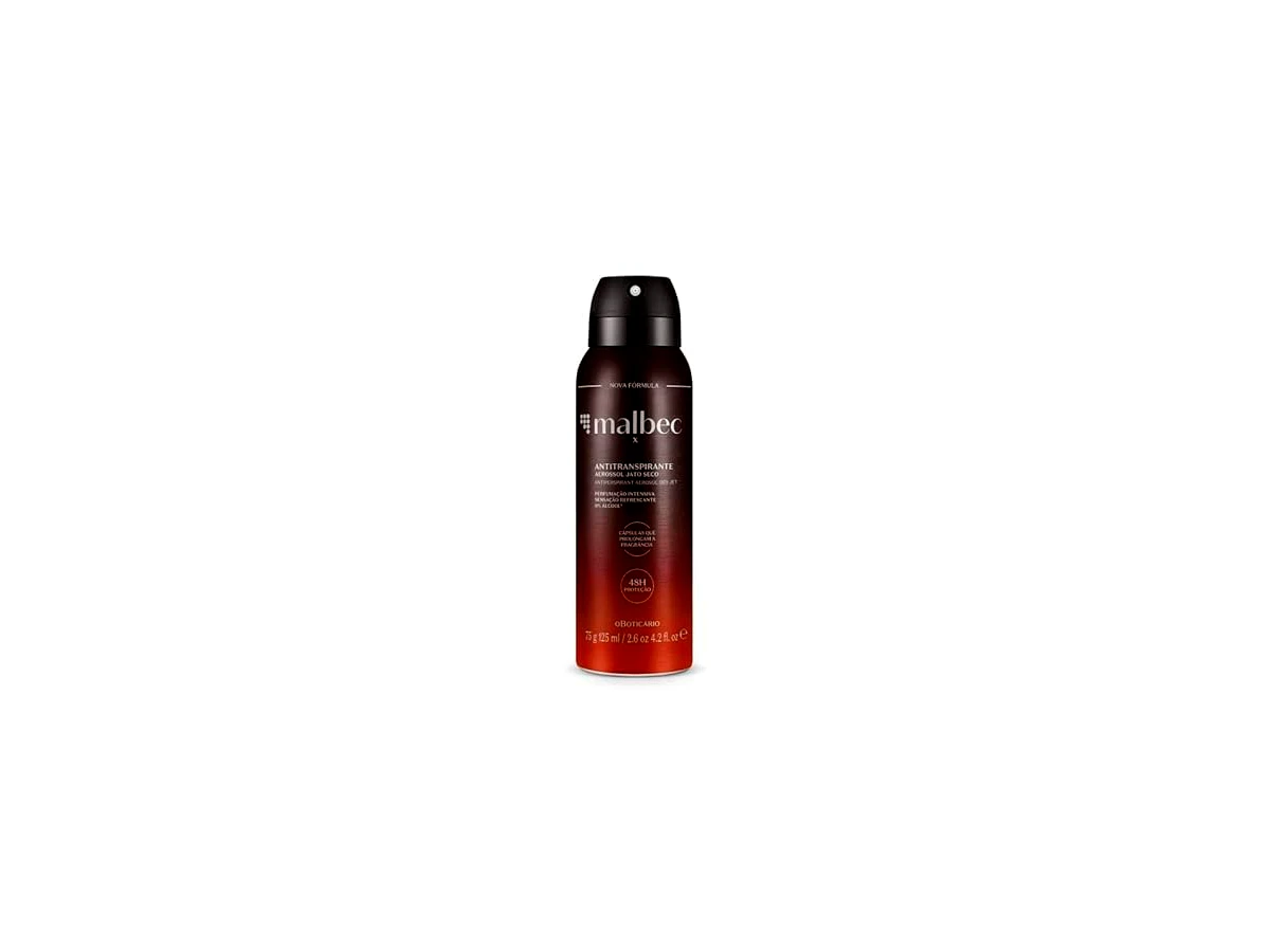 Desodorante Antitranspirante Aerossol O Boticário Malbec Club 150ml