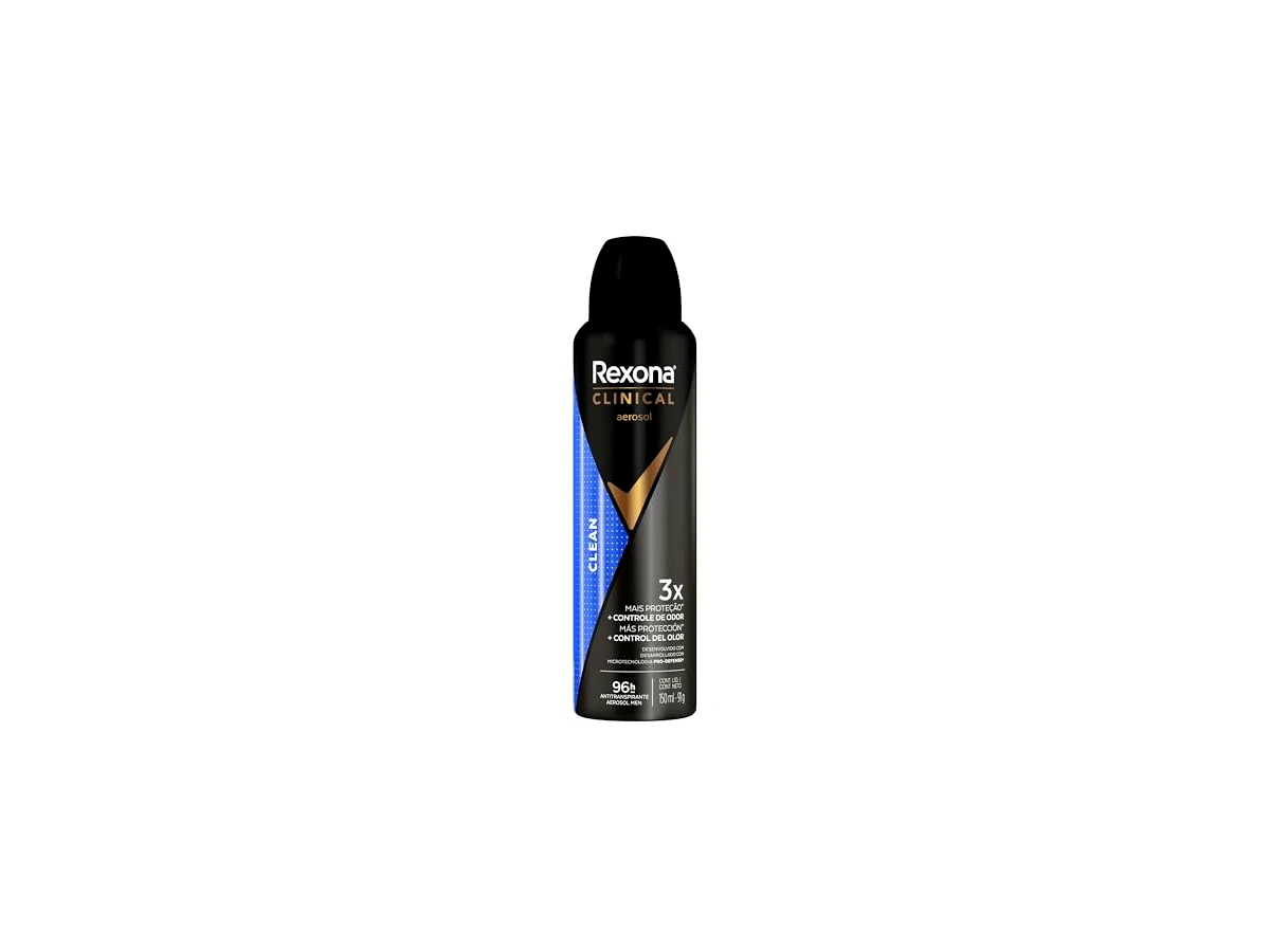 Desodorante Antitranspirante Aerosol Rexona Men Clinical Clean 150ml