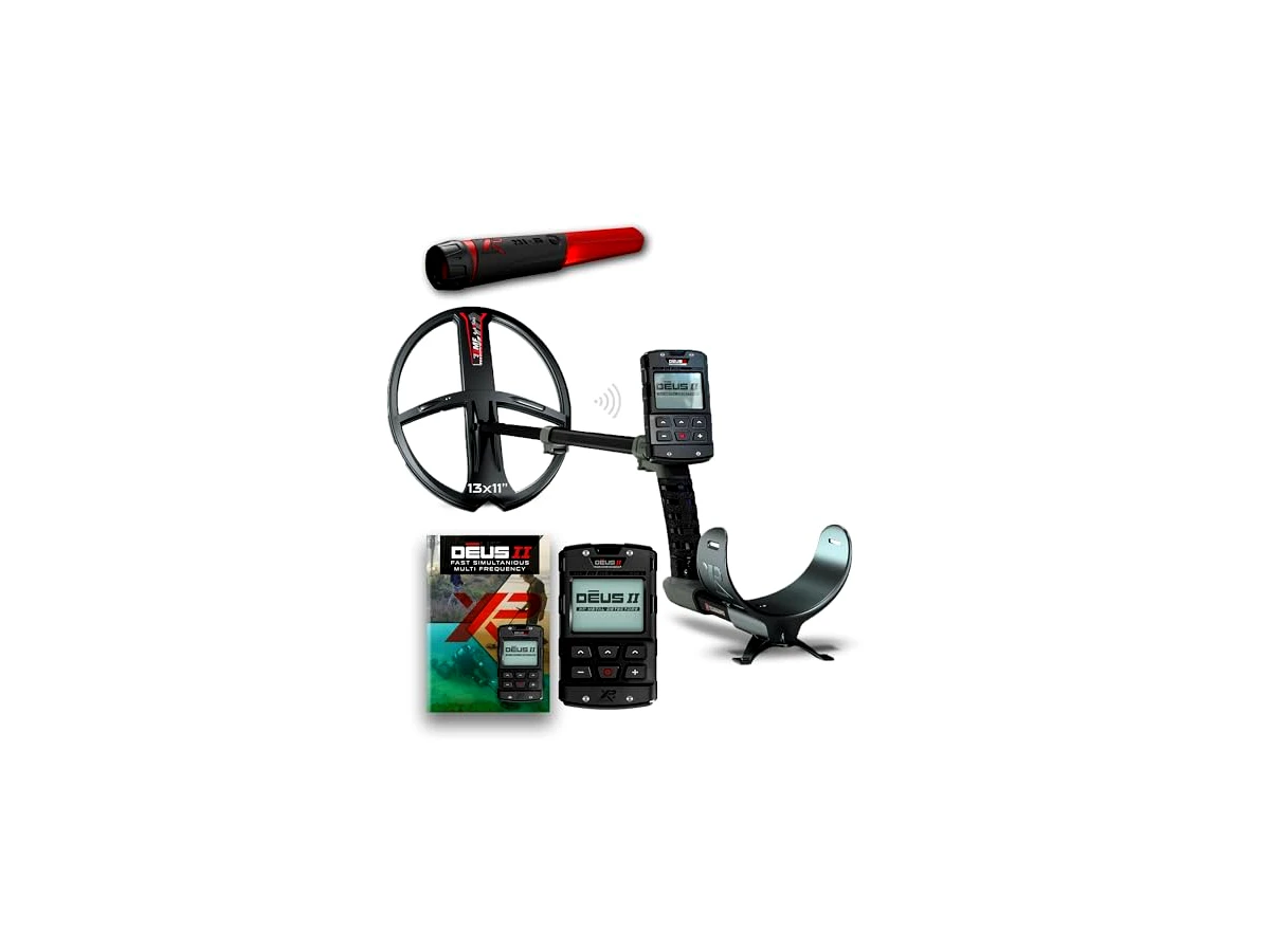 XP Deus II FMF (Fast Multi Frequency) RC WS6 com Bobina de 11 polegadas