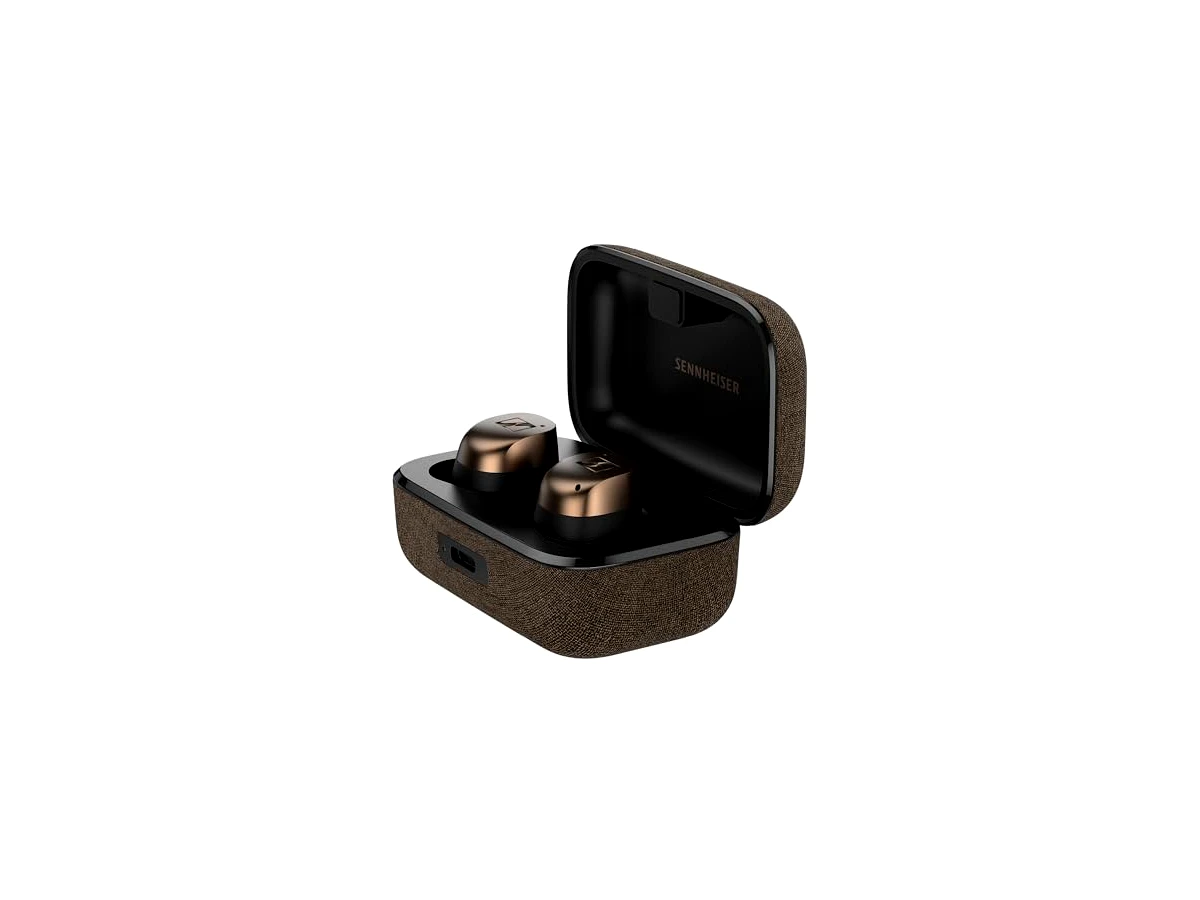 Sennheiser Momentum True Wireless 4 Smart Earbuds Com Bluetooth 5.4, Som Cristalino, Design Confortável, Bateria Com Duração De 30 Horas, Anc Adaptável, Áudio Le E Auracast - Preto/Cobre