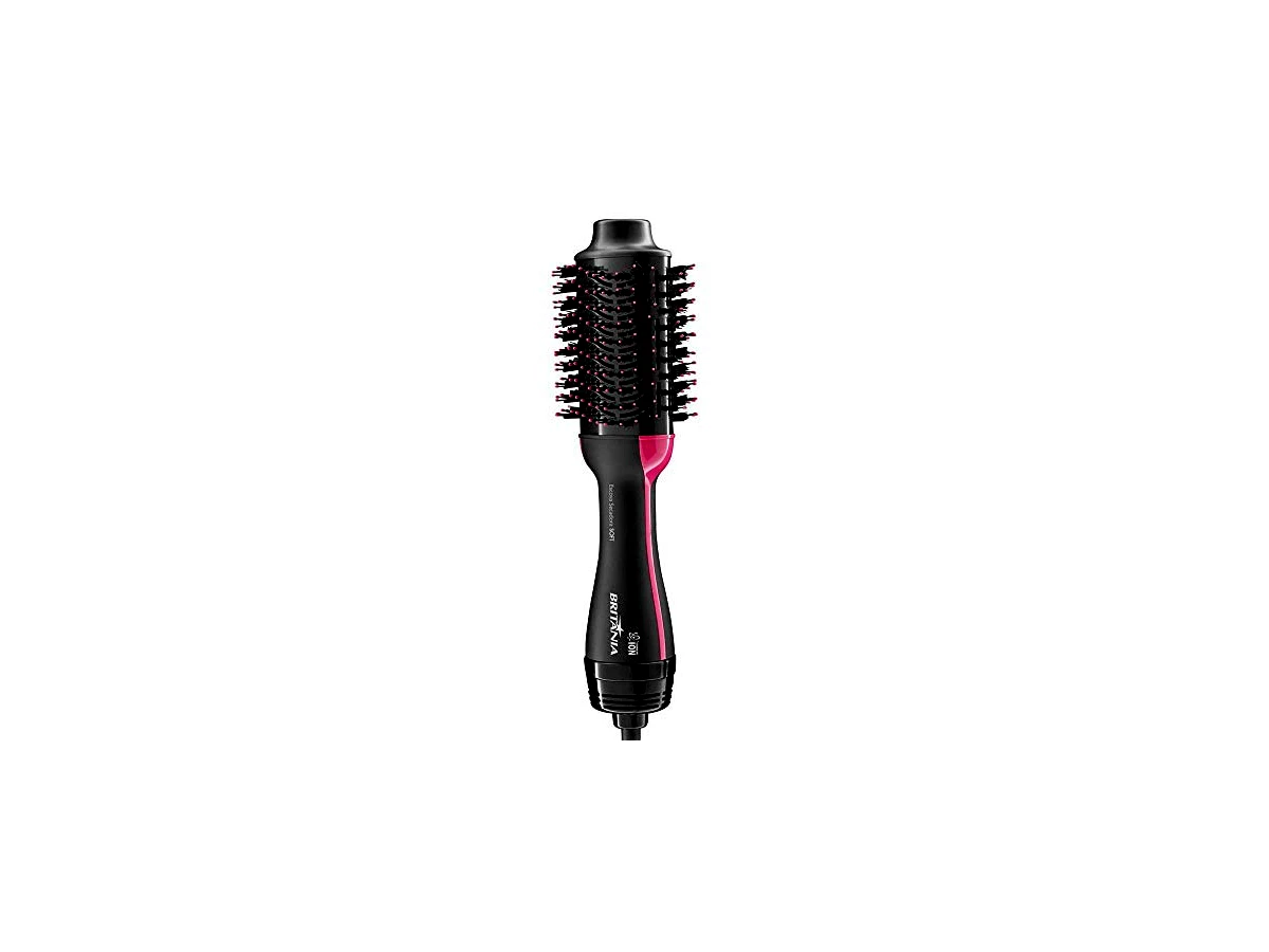 Escova Secadora e Alisadora Britânia Soft BEC02 1200W com Tecnologia Íon Tourmaline