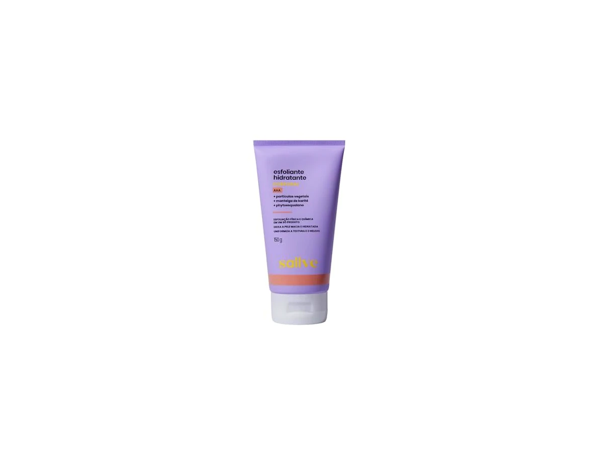 Sallve Esfoliante Hidratante Corporal Ácido Lático + Sementes de Damasco 200g
