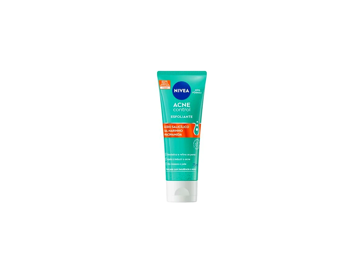Esfoliante Facial NIVEA Acne Control com Ácido Salicílico e Sal Marinho