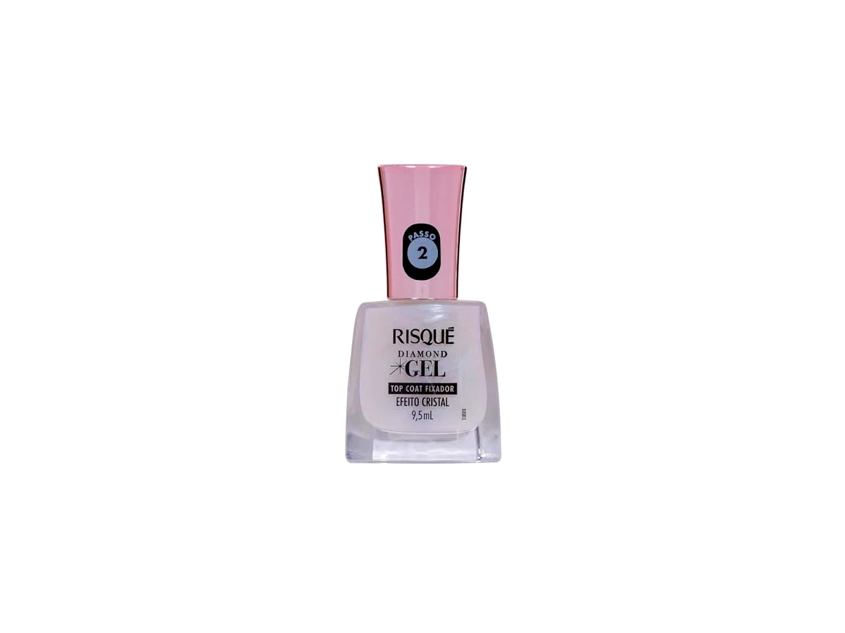 Risqué Top Coat Fixador Efeito Cristal Diamond Gel 9,5ml