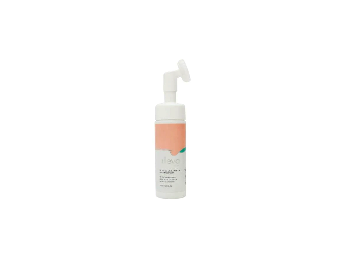 Alleva Mousse Facial Rosa Mosqueta Espuma de Limpeza Facial Hidratante