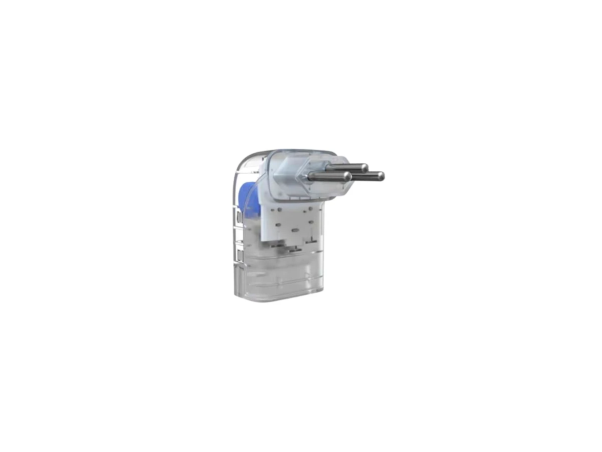 Protetor Contra Surtos Elétricos (DPS) CLAMPER 127/220V, 10 Amperes, 3 Pinos, para PC, PS5, Xbox, Smartphone, Monitor, Impressora, etc - iCLAMPER Pocket Fit 3P 10A Transparente LCF, Bivolt