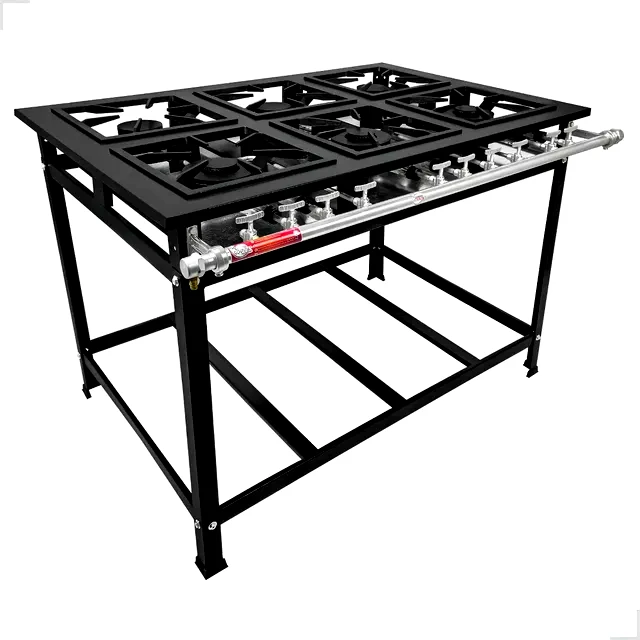 teste Fogão Industrial Cozinha Gourmet 6 Bocas Economy