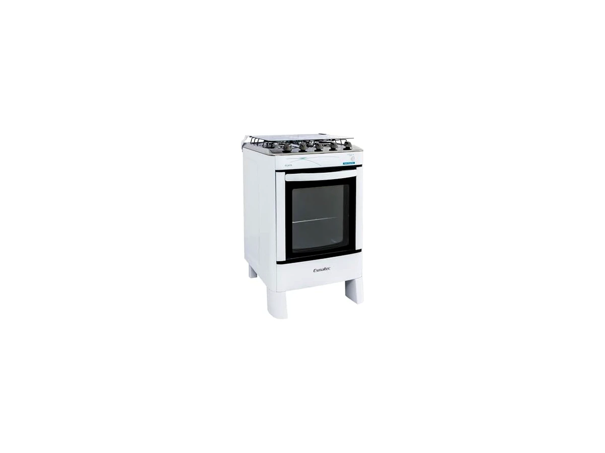 Fogão 4 Bocas Esmaltec Ágata 4062 Branco com Acendimento Automático