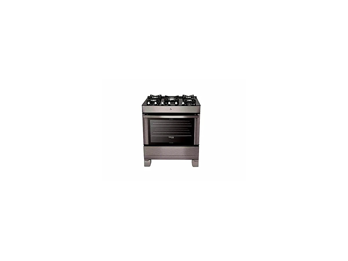 Fogão Itatiaia 4 Bocas Vitrum com Mesa de Vidro e Grade de Ferro Fundido Inox - Modelo 3700000030